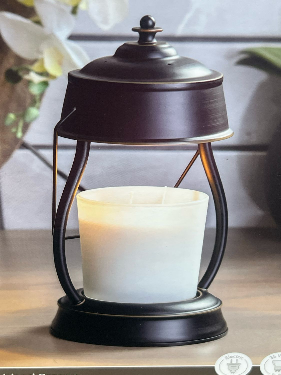 Bronze Hurricane Candle Warmer