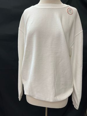 Ivory Corded Crew Sweatshirt Ivory Corded Crew Sweatshirt
