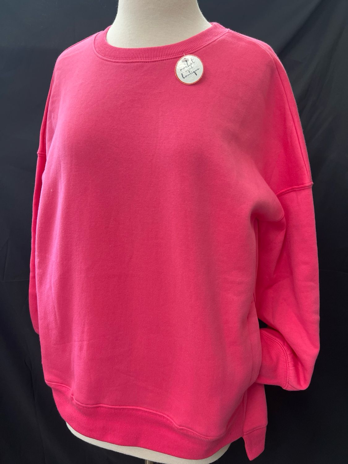 Soft Fuschia Pocket Crew
