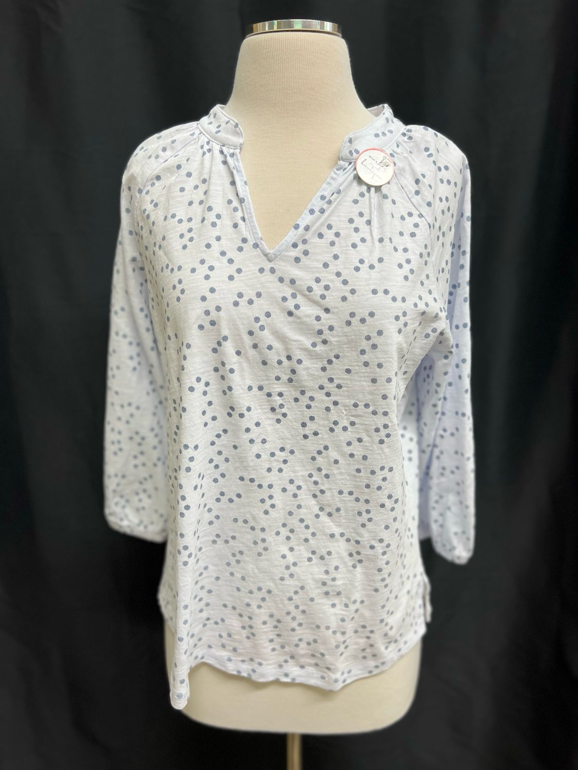 3/4 Sleeve Dotted Top 3/4 Sleeve Dotted Top