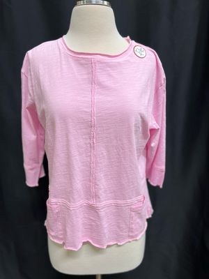 3/4 Sleeve Roll Neck Top