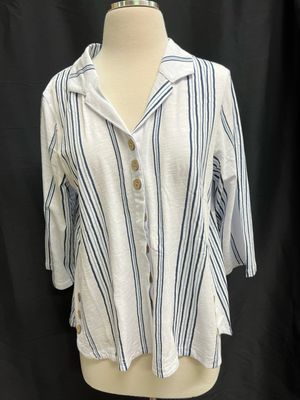 3/4 Denim Stripes Shirt