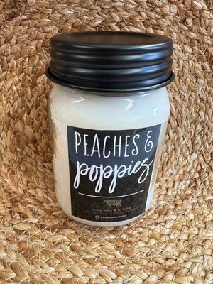 Milkhouse Peaches &amp; Poppies 13oz Candle