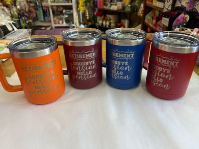 Goodbye Tension 15oz Handled Mug - Goodbye Tension 15oz Handled Mug -