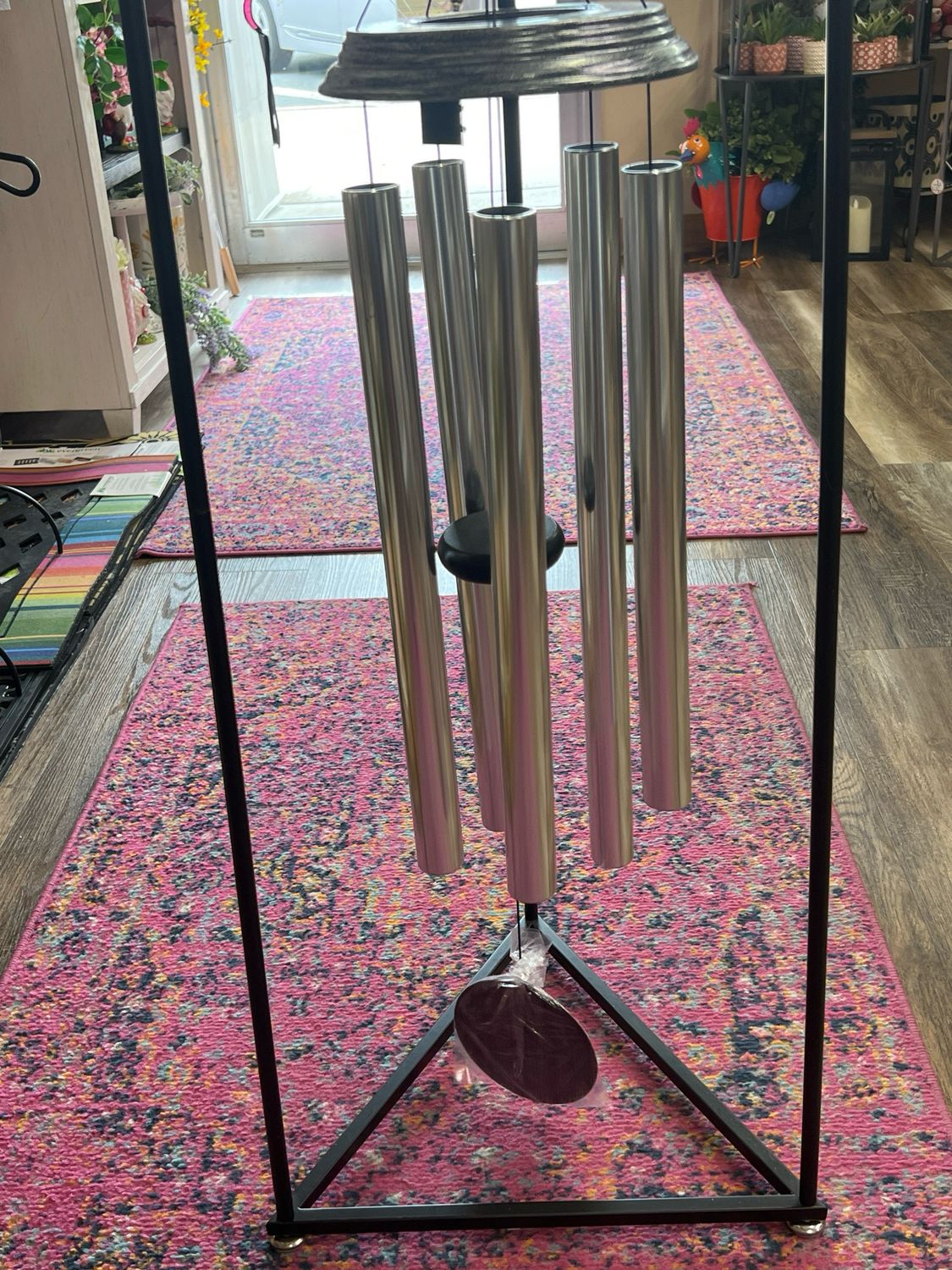 40&quot; Black &amp; Silver Wind Chime