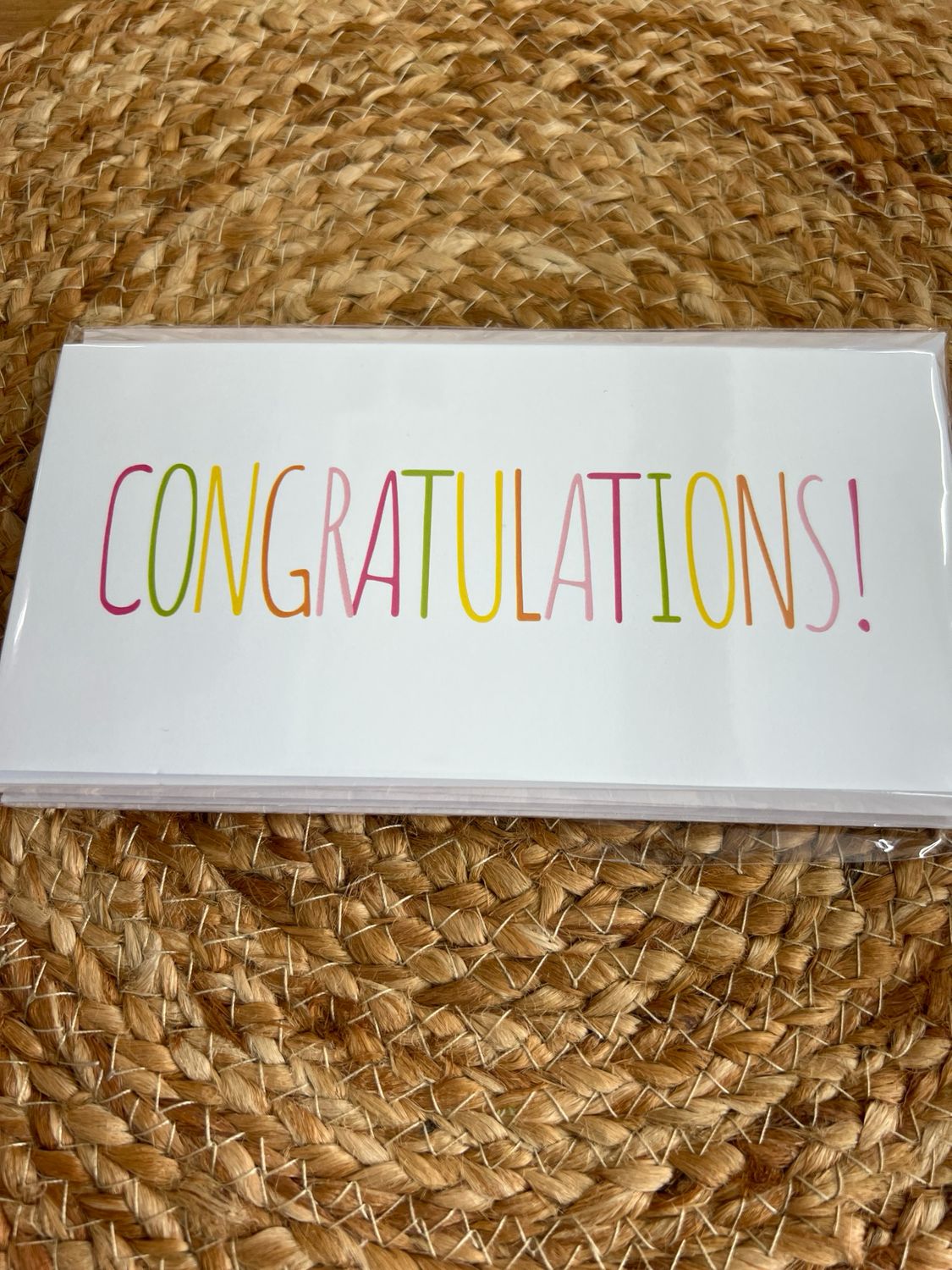 Pink Congratulations Money Holder 6 pack