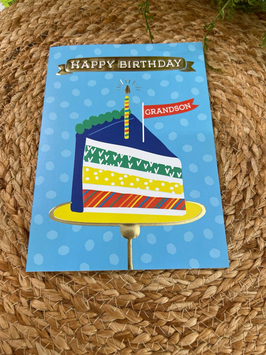 Happy Birthday Grandson Card