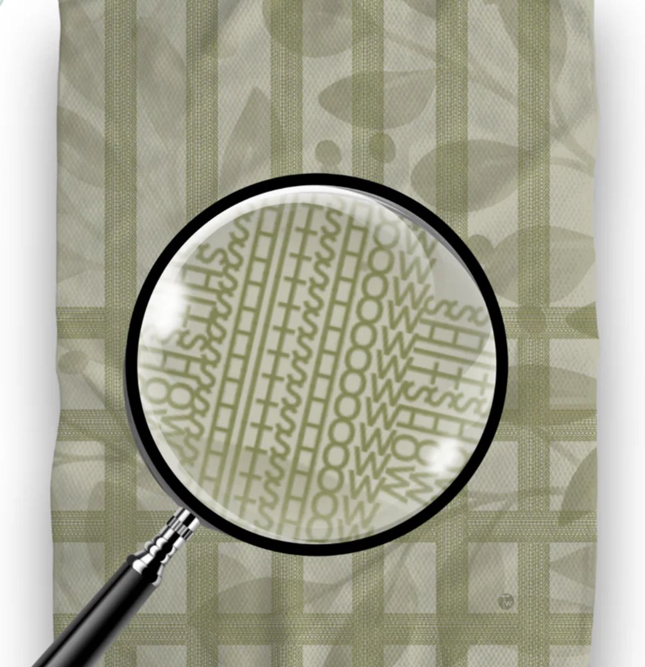 Shit Show Foliage Illusion Tea Towel