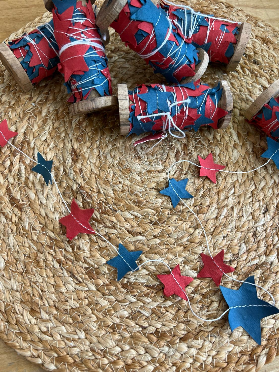 Star Paper Garland on Spool