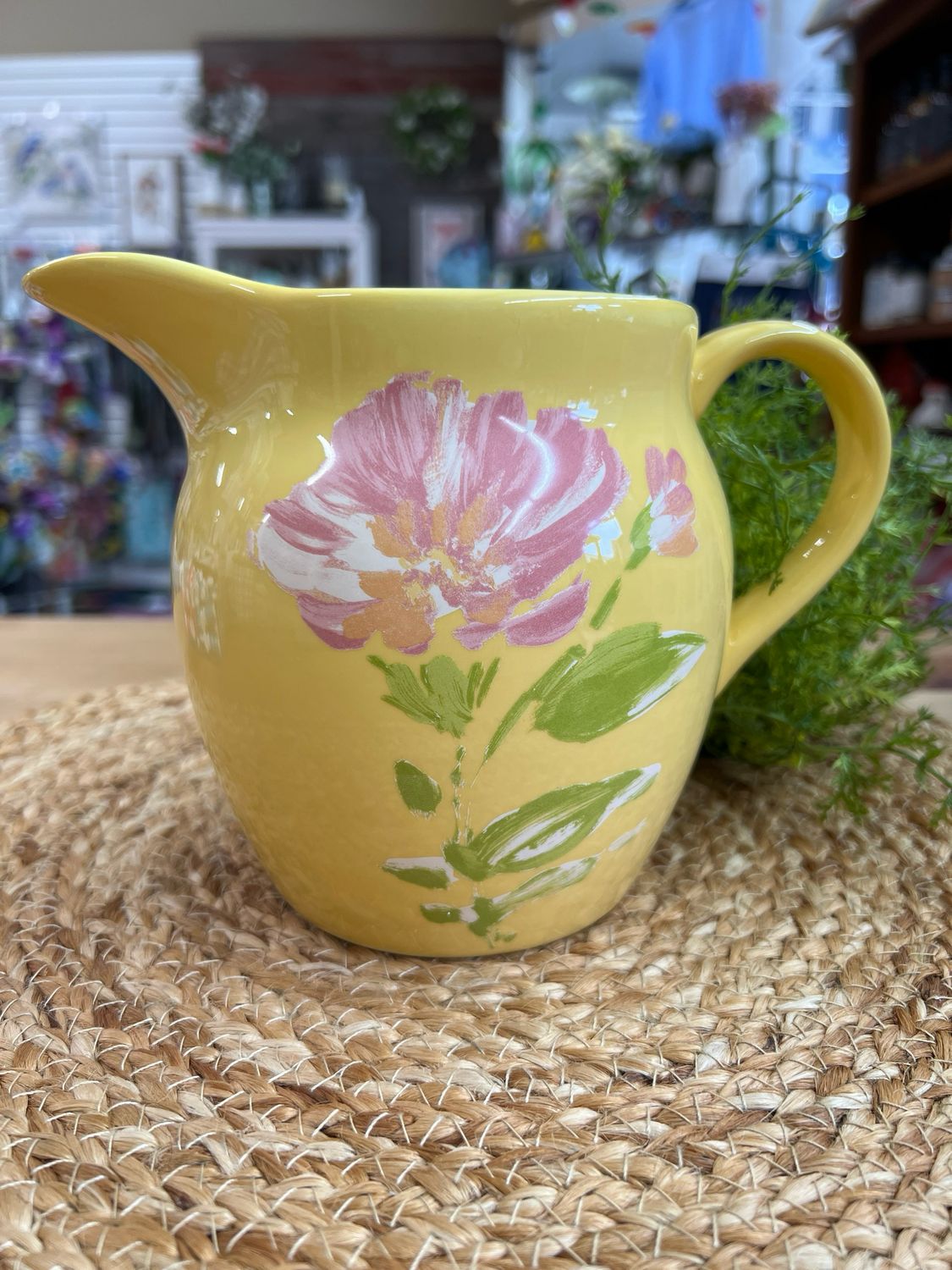 Bloom &amp; Blossom Yellow Pitcher