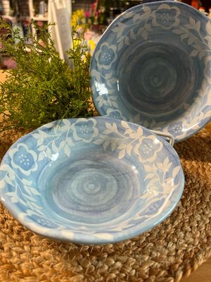 Cottage Blue Melamine Bowl Set/4