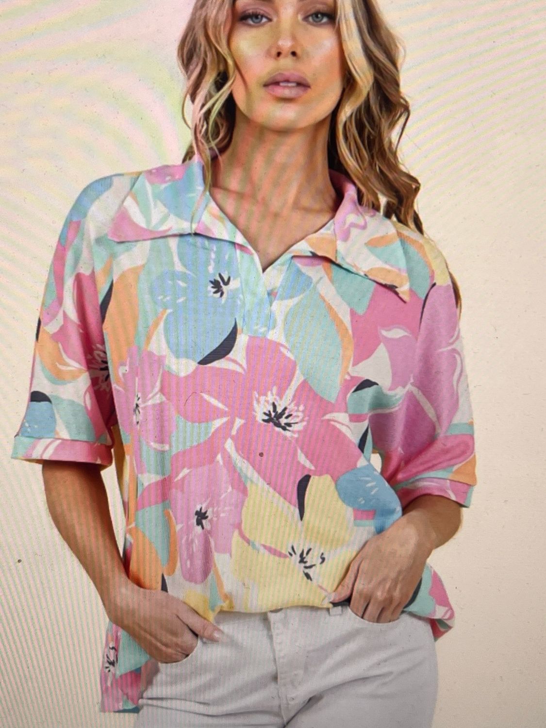 BomBom Tropical Polo Shirt