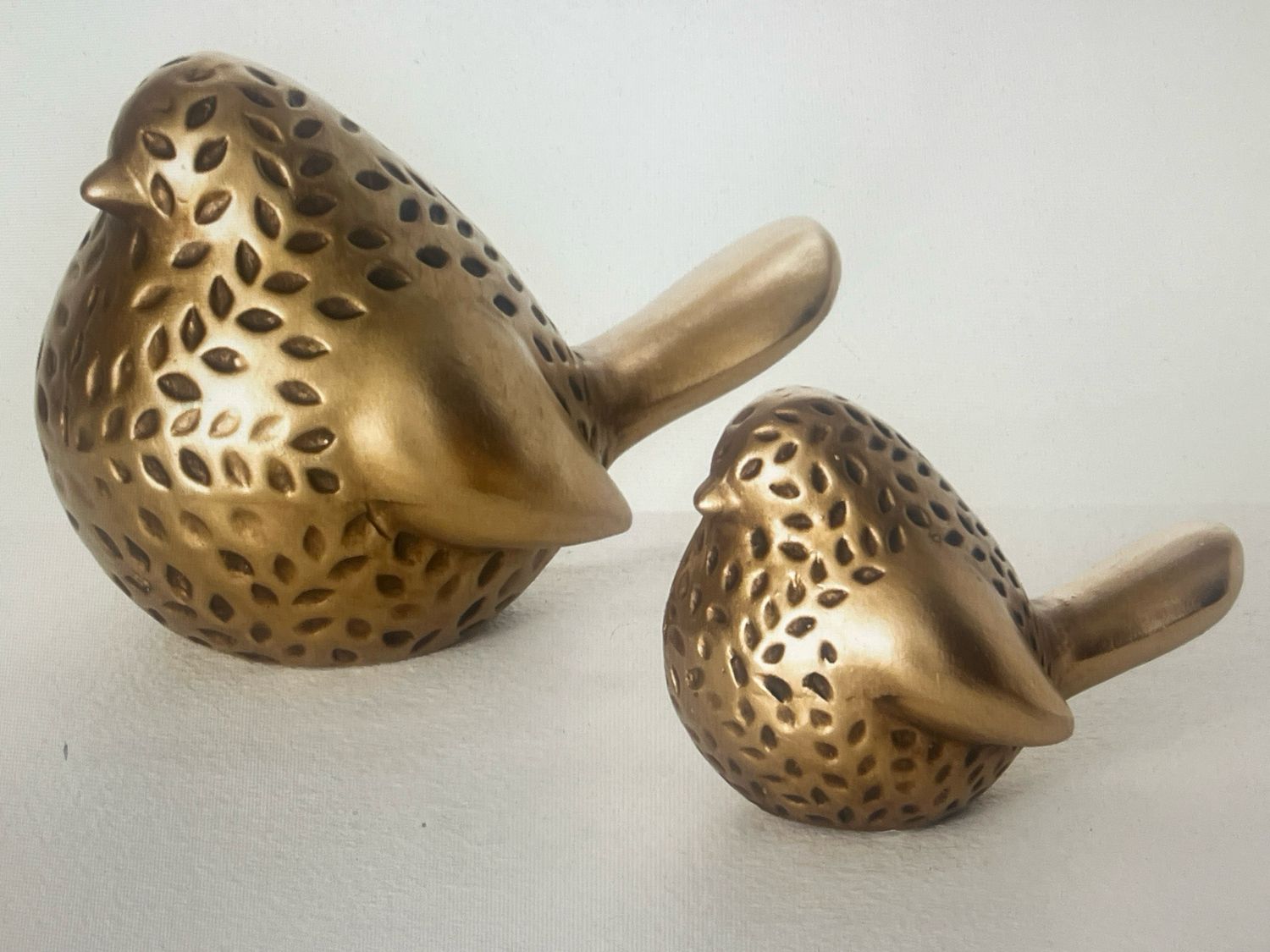 Golden Ceramic Birds