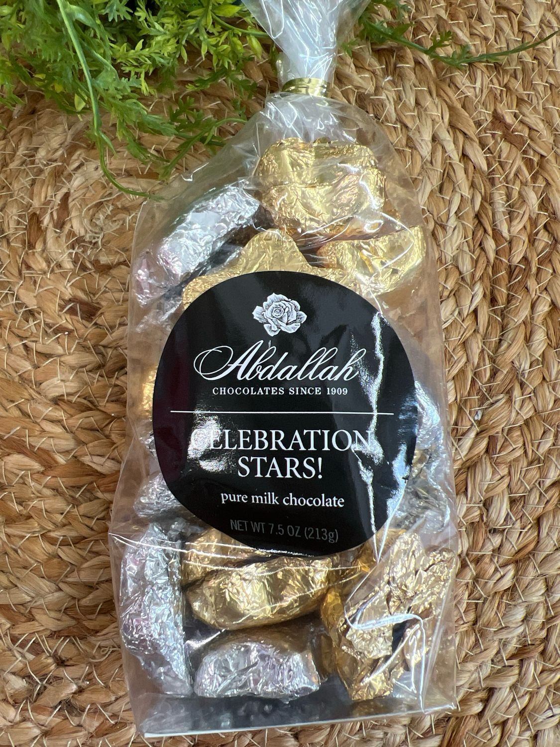 Abdallah 7.50z Bag Milk Choc Celebration Stars