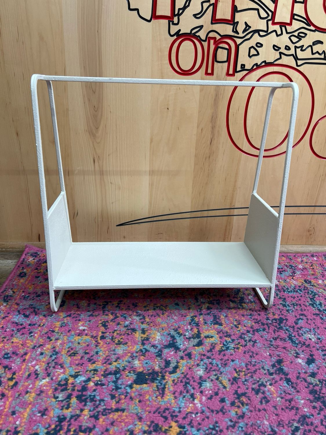 Textured Metal Book Rack