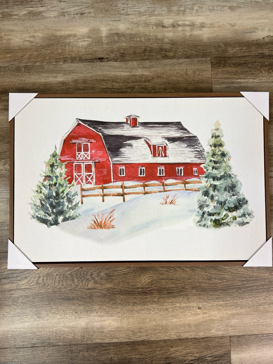24&quot; x 16&quot; Framed Barn Print