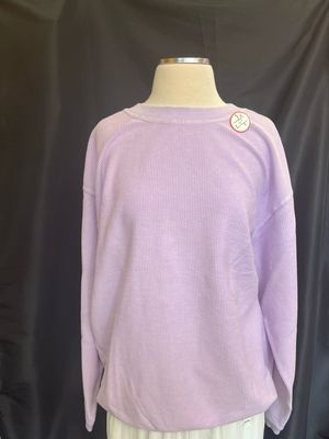 Orchid Petal Corded Crew Orchid Petal Corded Crew