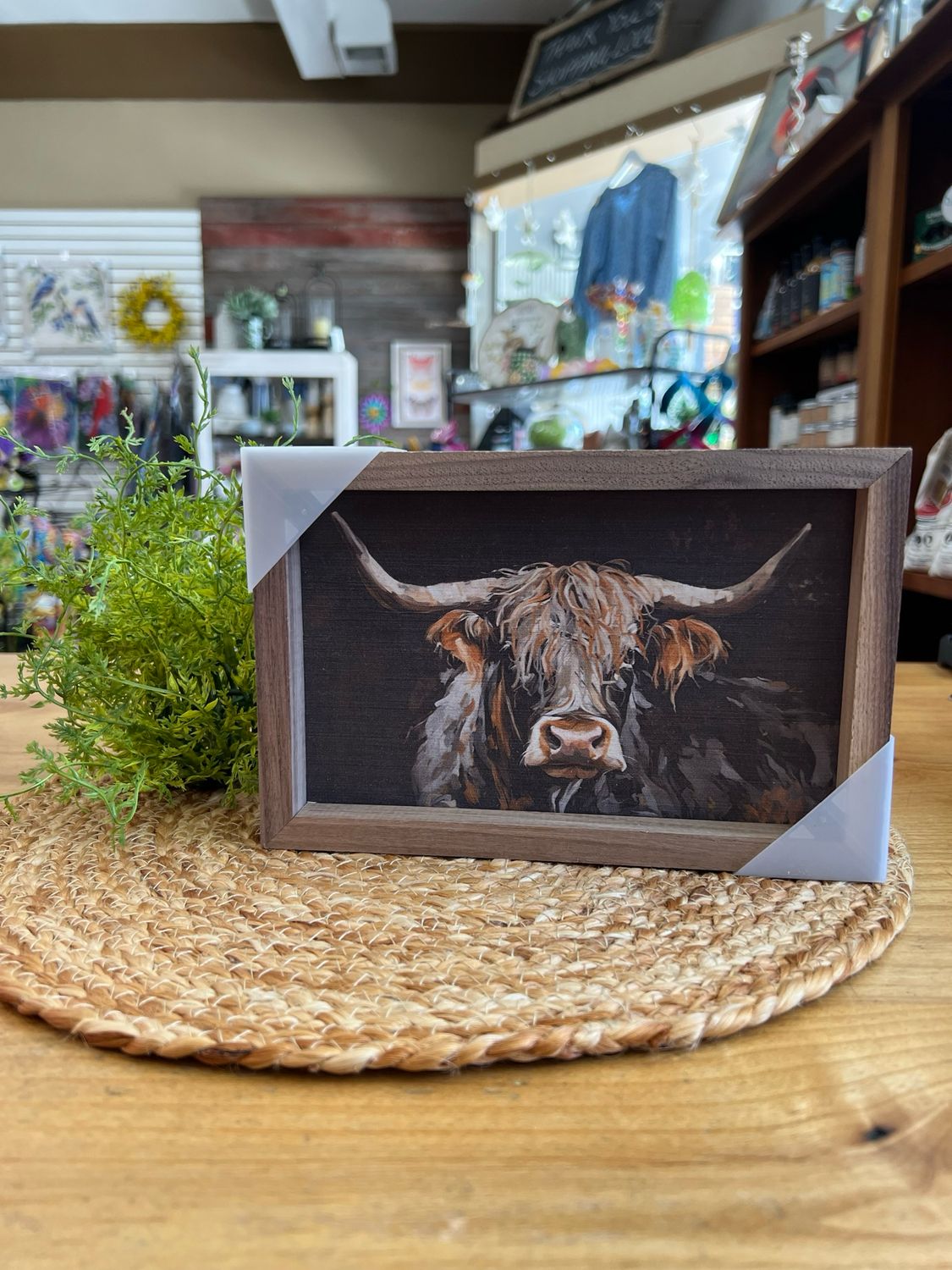 8&quot; x 5&quot; Rusty Longhorn Wall Decor