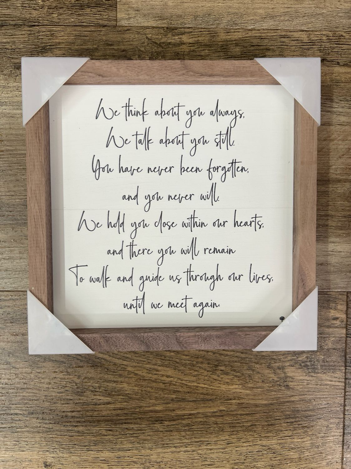 8&quot; x 8&quot; Until We Meet Again Sign