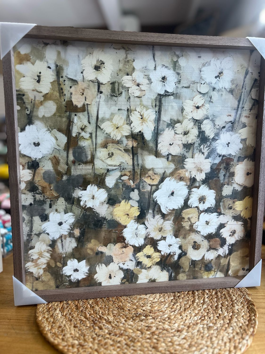 16&quot; x 16&quot; Abstract Floral Wall Decor