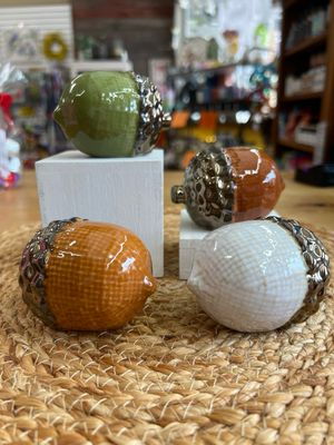 Ceramic Acorn Decor