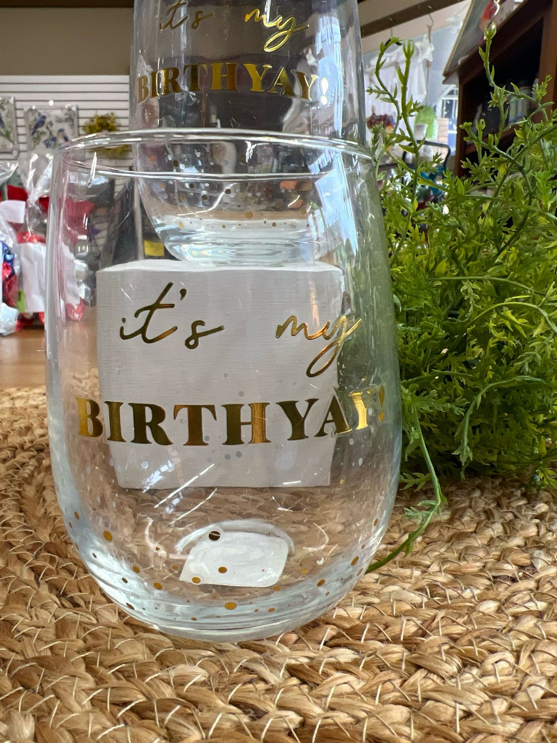 It&#39;s My Birthday Wine Glass