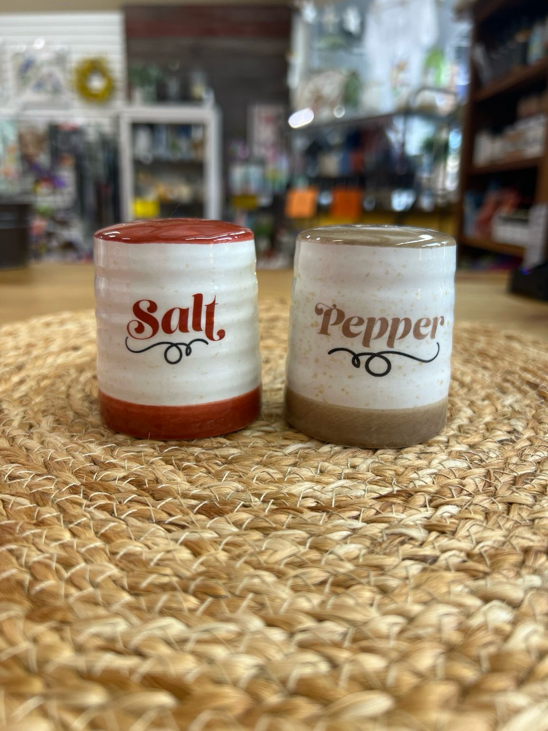 Ceramic Salt &amp; Pepper Set - Autumn