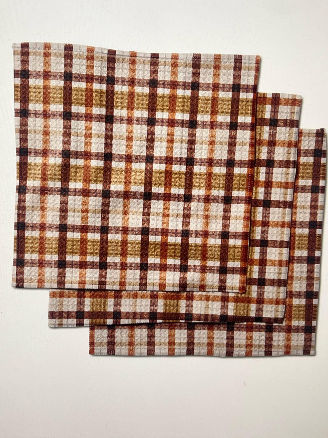 Geometry Autumn Dish Cloths Set/3