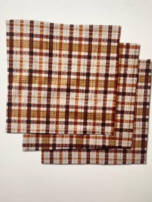 Geometry Autumn Dish Cloths Set/3