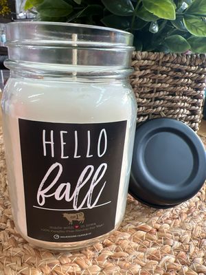 Milkhouse Hello Fall 13oz Mason Jar Candle