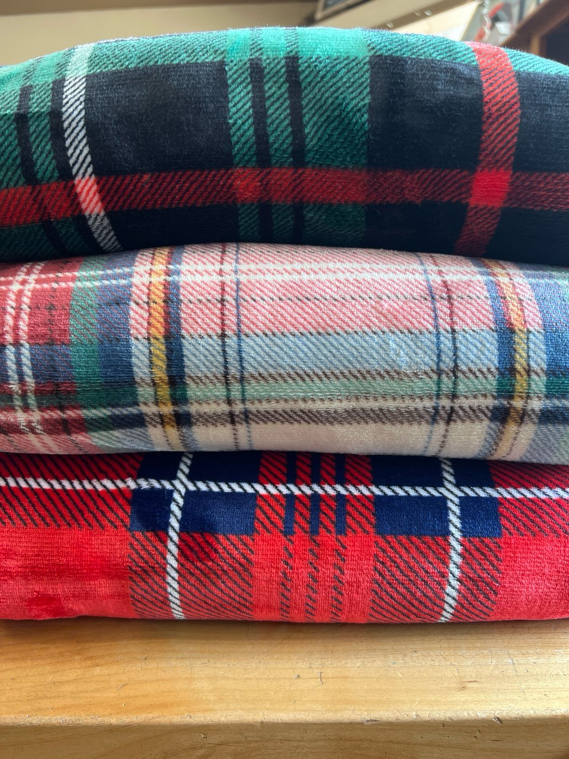 Plush Plaid Blanket Plush Plaid Blanket