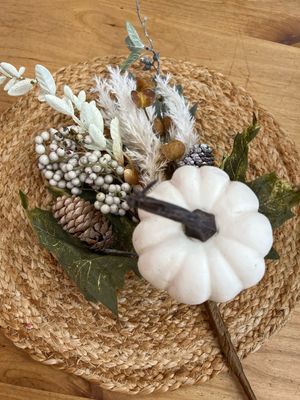 22&quot; Mixed Autumn Foliage Stem w/Pumpkins