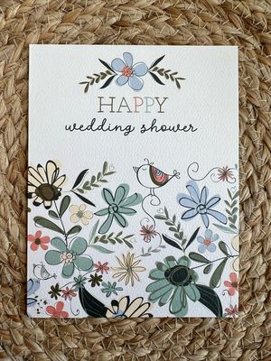 Floral Wedding Shower Card