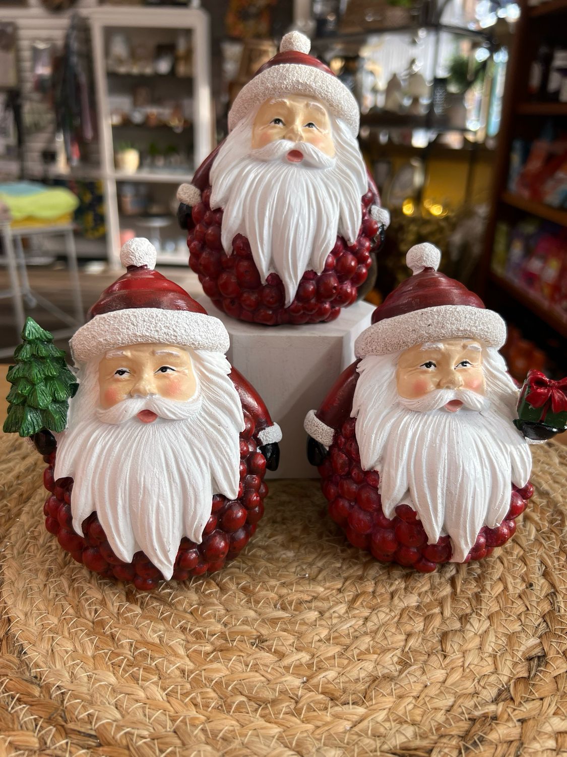 5&quot; Winterberry Santa