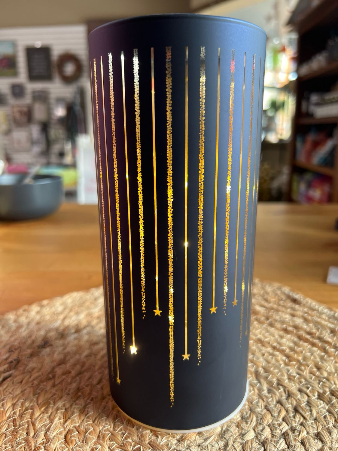 8&quot; Glass Led Luminary w/Timer