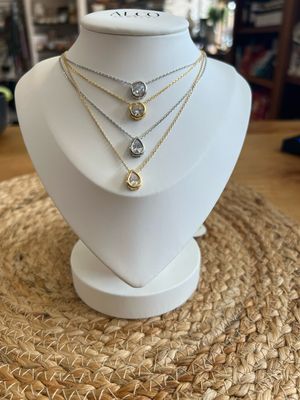 Clear Drop Necklace