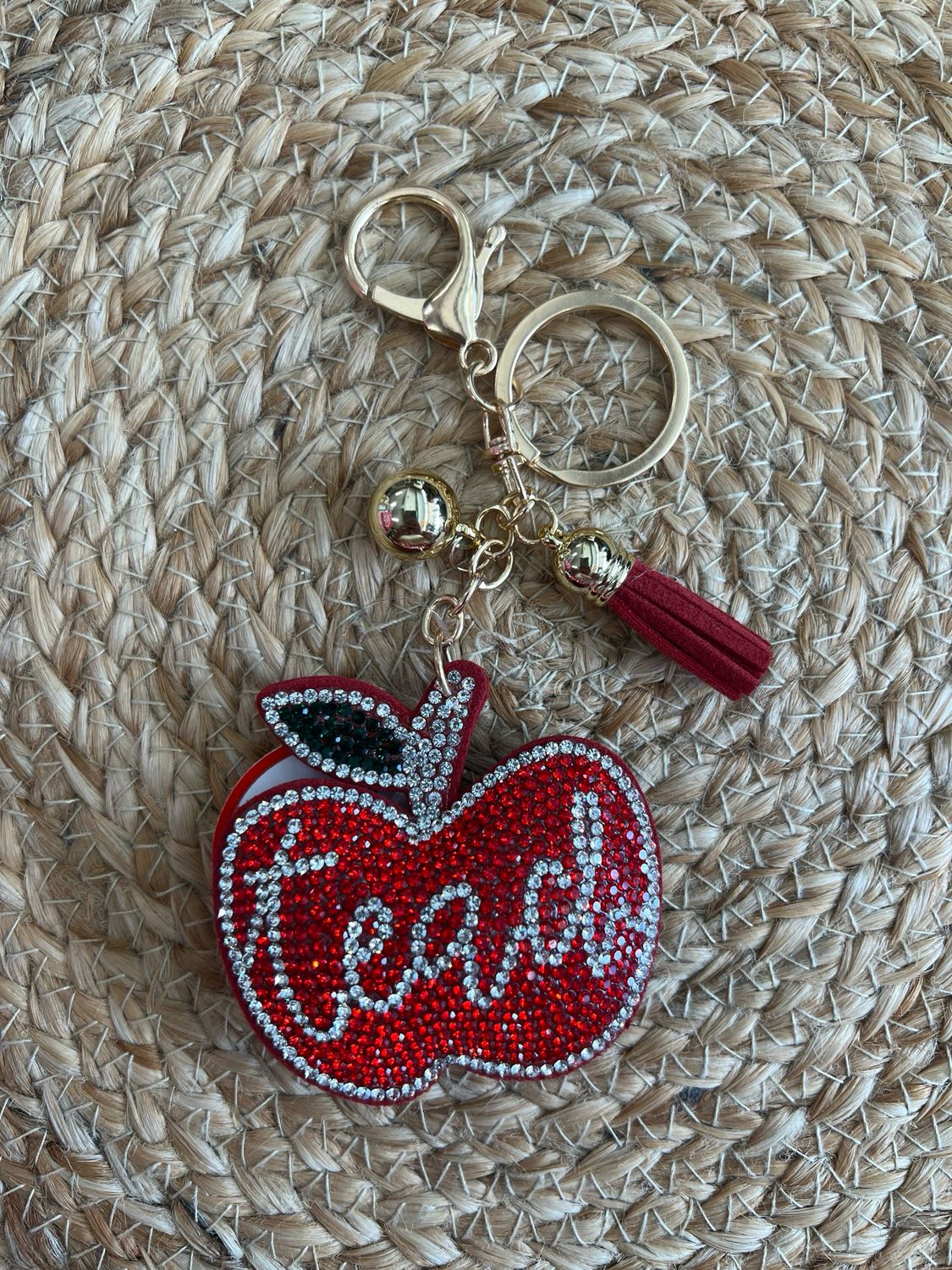 Teacher Bling Keychain