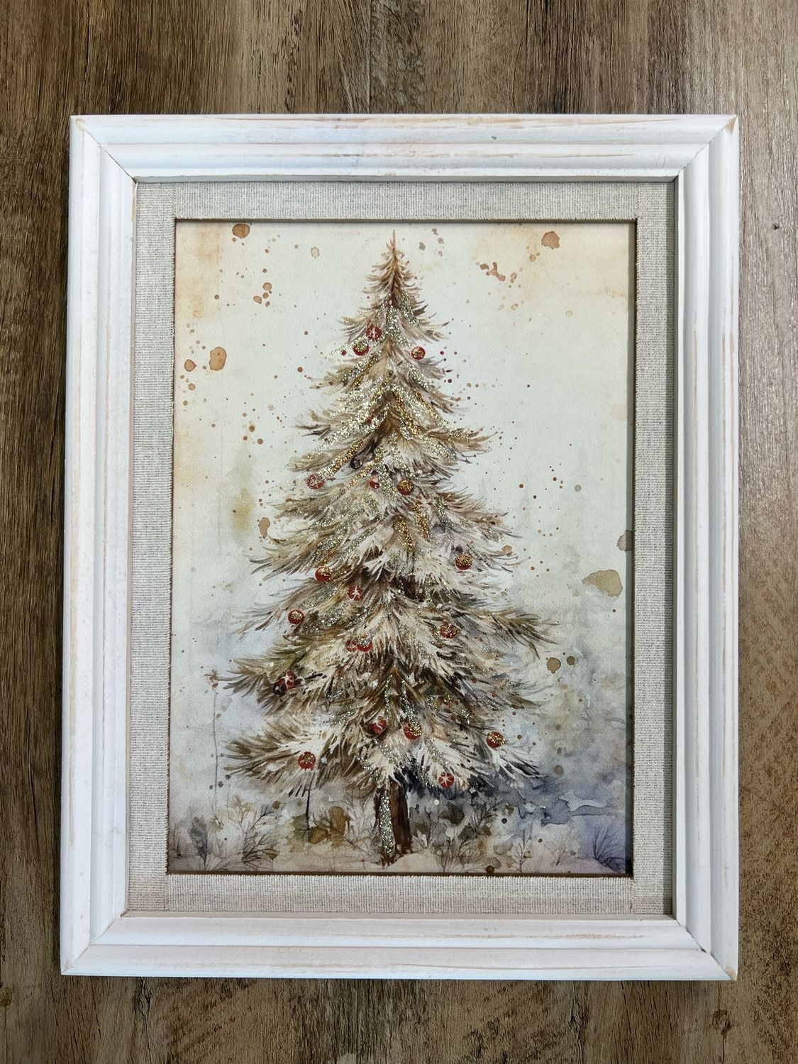 Glittering Tree Wall Decor