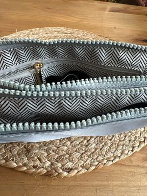 Cove Double Zip Nylon Wristlet