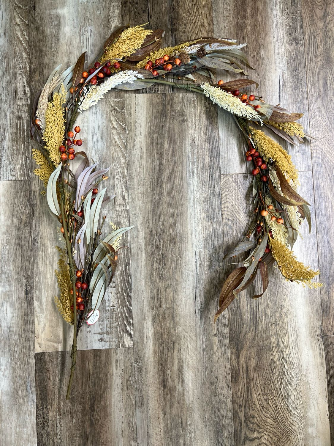 5' Mixed Wheat & Berry Garland 5' Mixed Wheat & Berry Garland