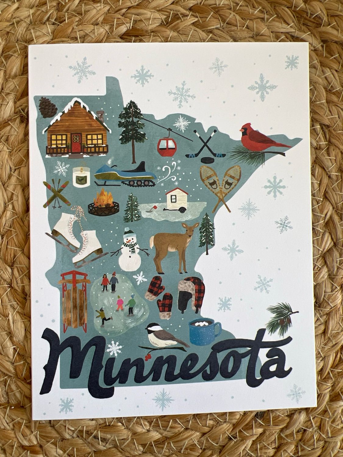Minnesota Winter Blank Card Minnesota Winter Blank Card