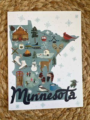 Minnesota Winter Blank Card
