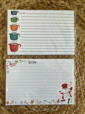 Lined Recipe Cards - Set/20