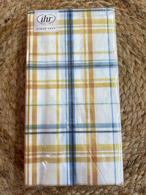Pumpkin Plaid Guest Towels