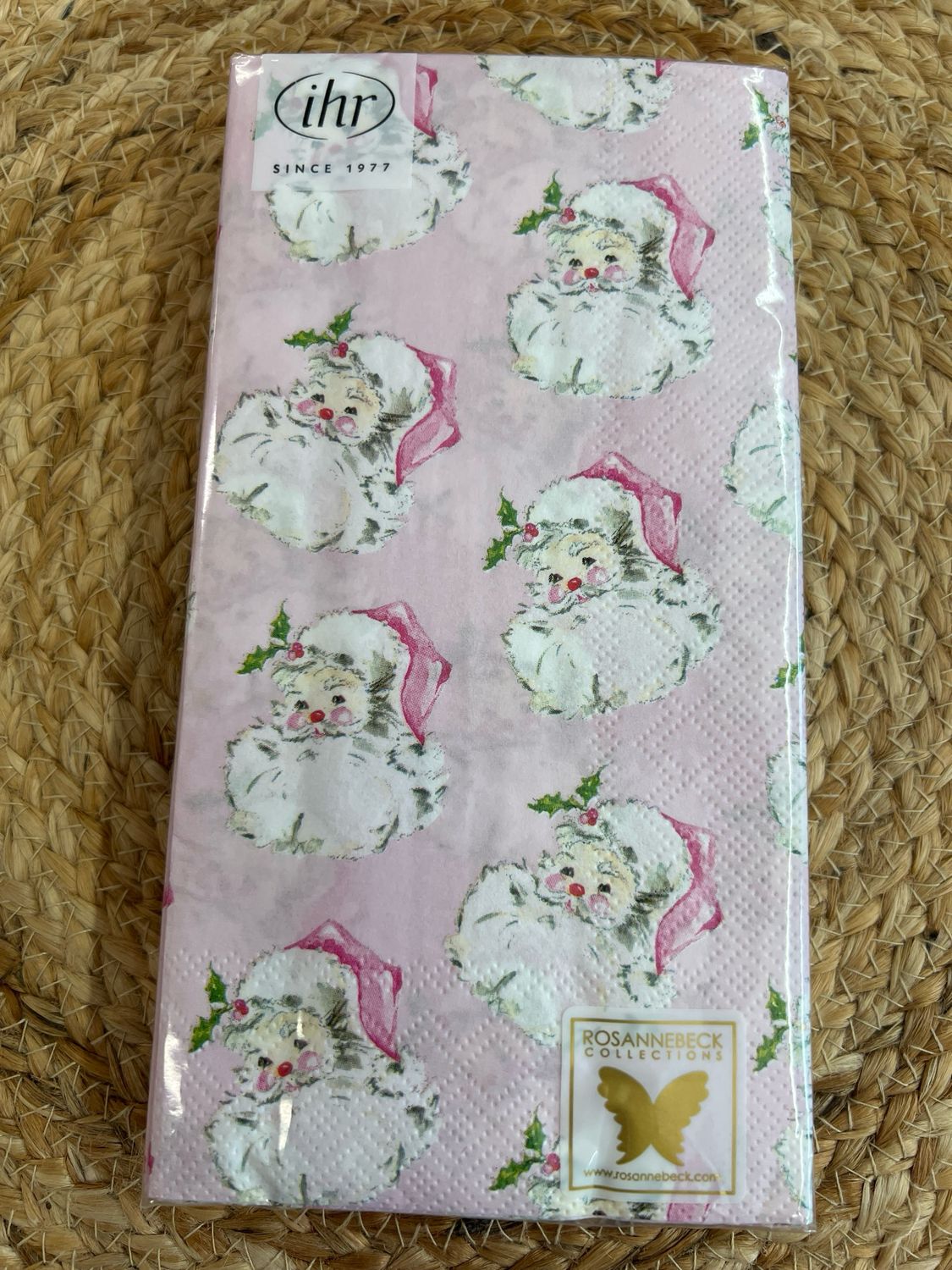 Pink Santa Guest Towel