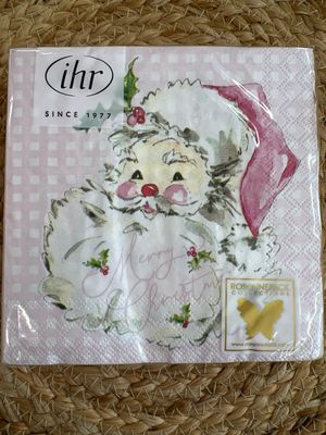 Pink Santa Cocktail Napkins