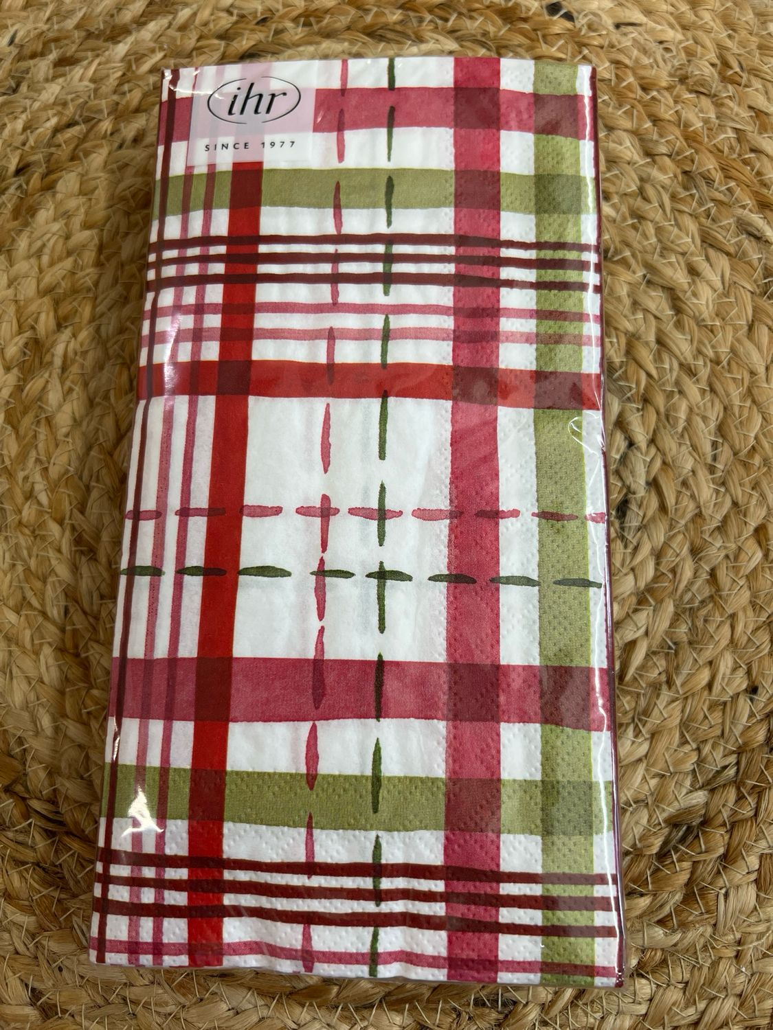 Merry Berry Plaid Guest Towel
