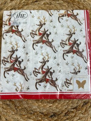 Reindeer Pattern Lunch Napkin