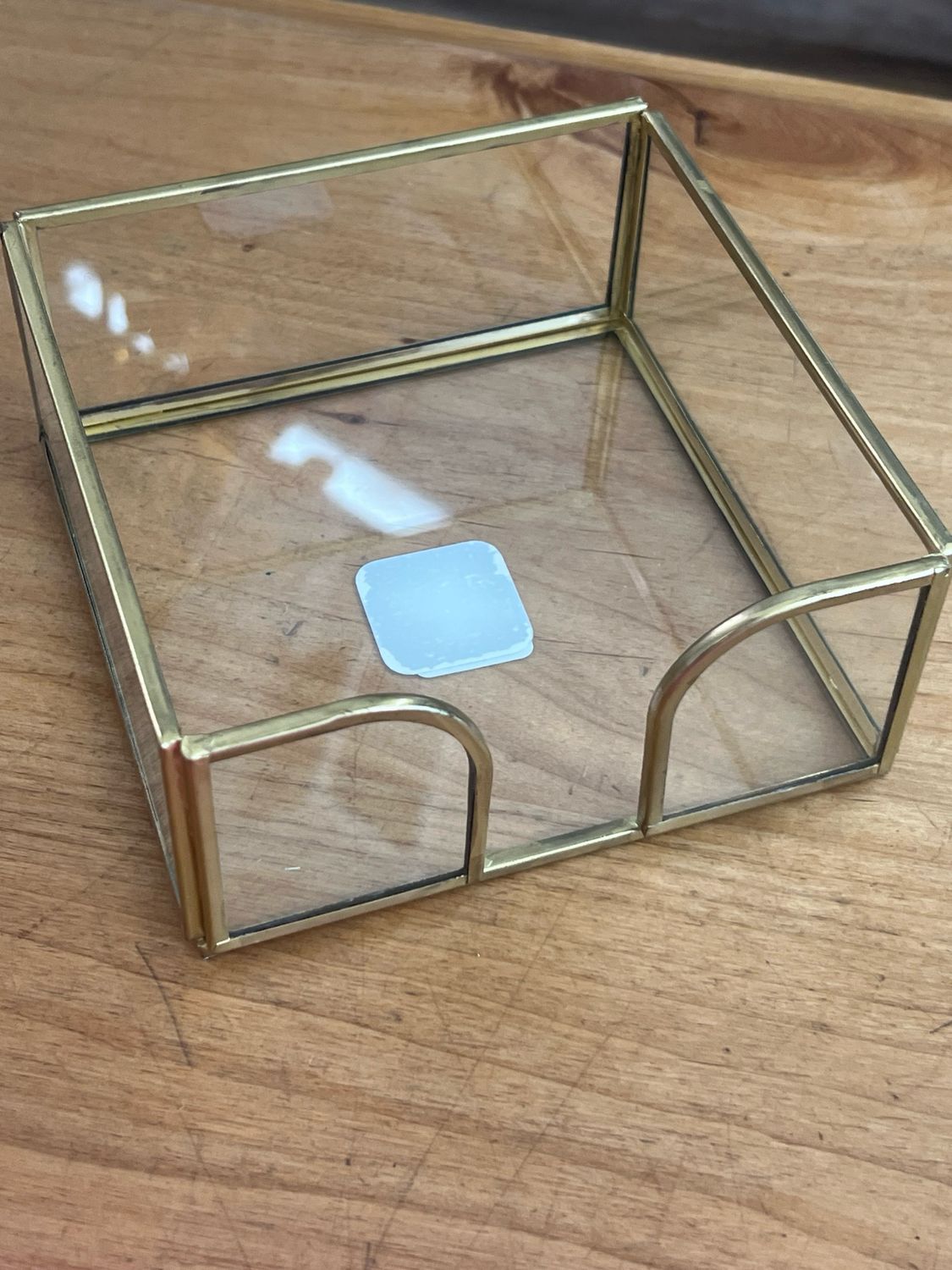 Gold Edge Glass Cocktail Caddy