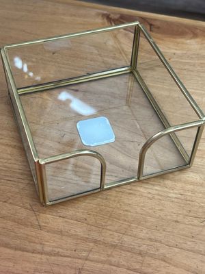 Gold Edge Glass Cocktail Caddy
